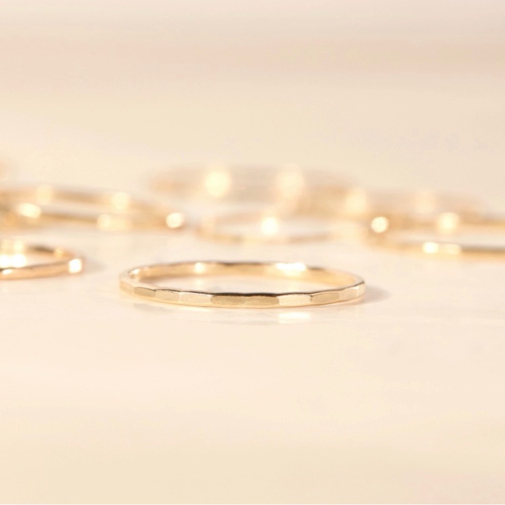 Catbird 14k Solid Gold Stacking Ring